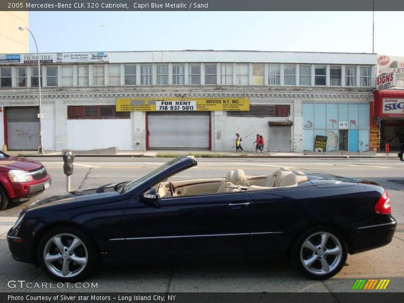 Capri Blue Metallic / Sand 2005 Mercedes-Benz CLK 320 Cabriolet