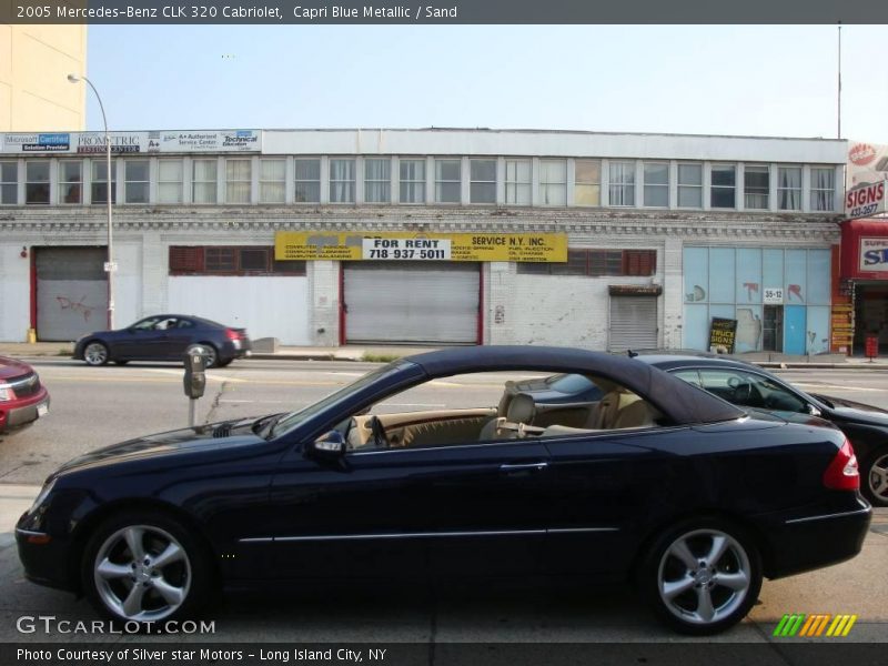 Capri Blue Metallic / Sand 2005 Mercedes-Benz CLK 320 Cabriolet