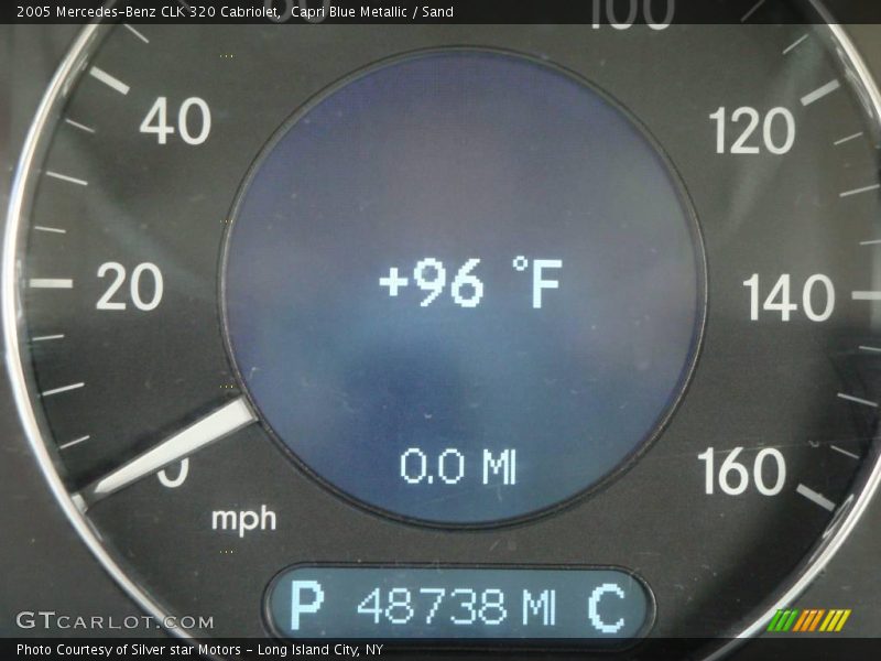 Capri Blue Metallic / Sand 2005 Mercedes-Benz CLK 320 Cabriolet