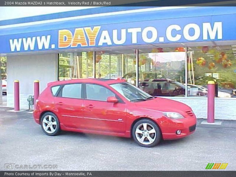 Velocity Red / Black/Red 2004 Mazda MAZDA3 s Hatchback
