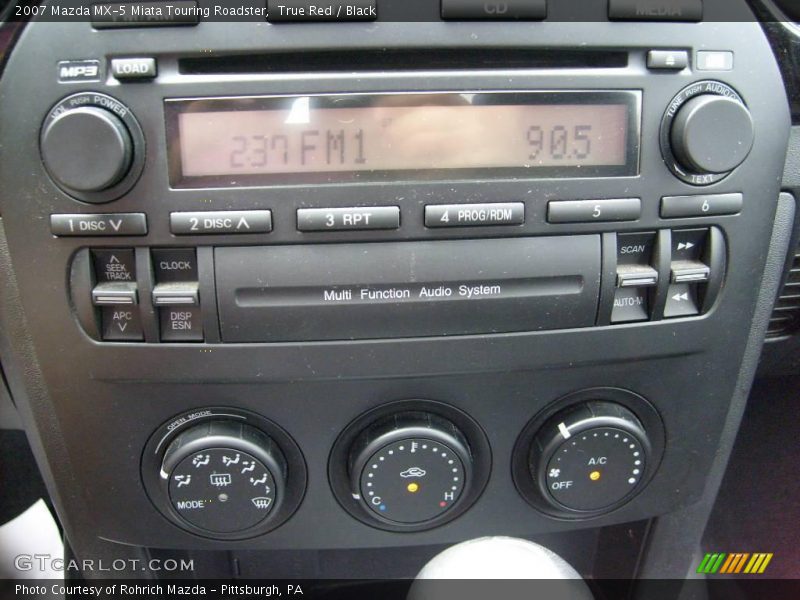 True Red / Black 2007 Mazda MX-5 Miata Touring Roadster