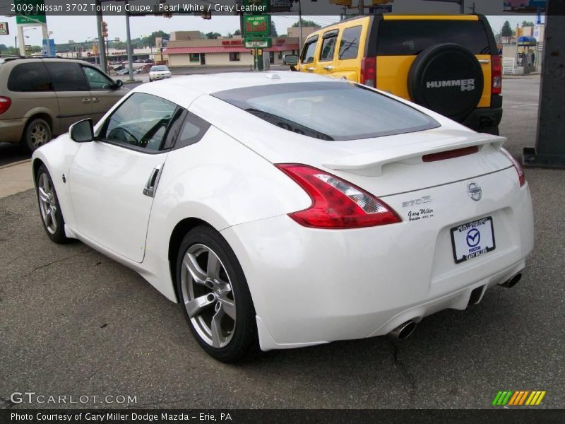 Pearl White / Gray Leather 2009 Nissan 370Z Touring Coupe