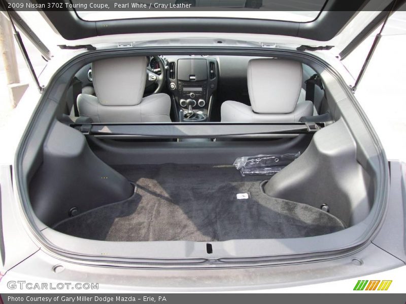 Pearl White / Gray Leather 2009 Nissan 370Z Touring Coupe