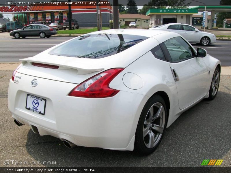Pearl White / Gray Leather 2009 Nissan 370Z Touring Coupe
