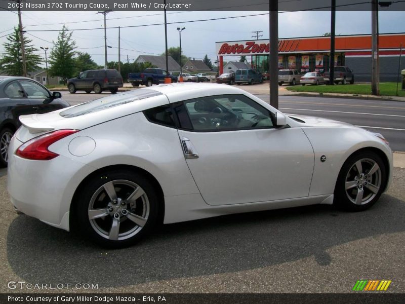 Pearl White / Gray Leather 2009 Nissan 370Z Touring Coupe