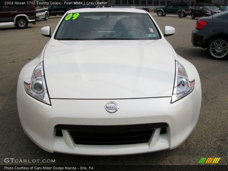 Pearl White / Gray Leather 2009 Nissan 370Z Touring Coupe