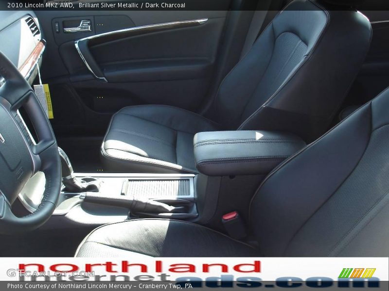 Brilliant Silver Metallic / Dark Charcoal 2010 Lincoln MKZ AWD