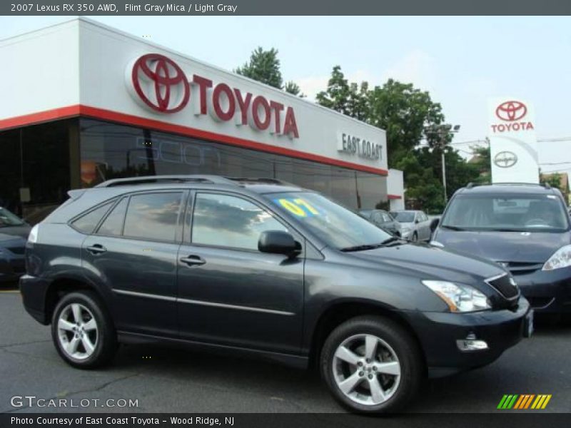 Flint Gray Mica / Light Gray 2007 Lexus RX 350 AWD