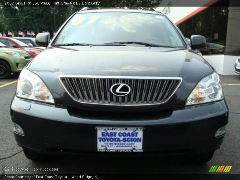 Flint Gray Mica / Light Gray 2007 Lexus RX 350 AWD