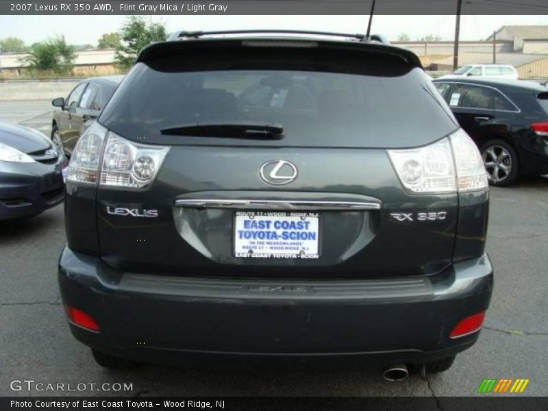 Flint Gray Mica / Light Gray 2007 Lexus RX 350 AWD
