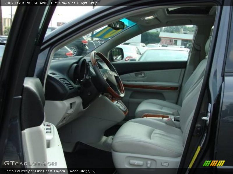 Flint Gray Mica / Light Gray 2007 Lexus RX 350 AWD