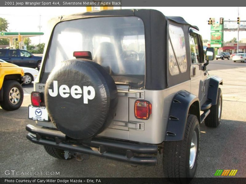 Silverstone Metallic / Agate Black 2001 Jeep Wrangler Sport 4x4