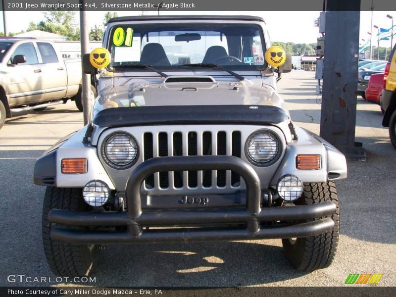 Silverstone Metallic / Agate Black 2001 Jeep Wrangler Sport 4x4