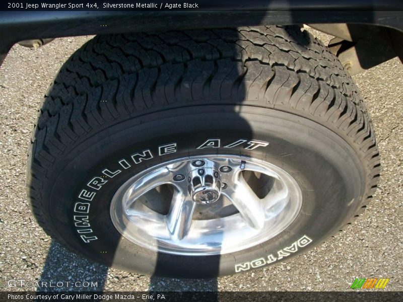 Silverstone Metallic / Agate Black 2001 Jeep Wrangler Sport 4x4
