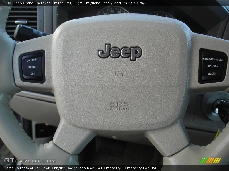 Light Graystone Pearl / Medium Slate Gray 2007 Jeep Grand Cherokee Limited 4x4