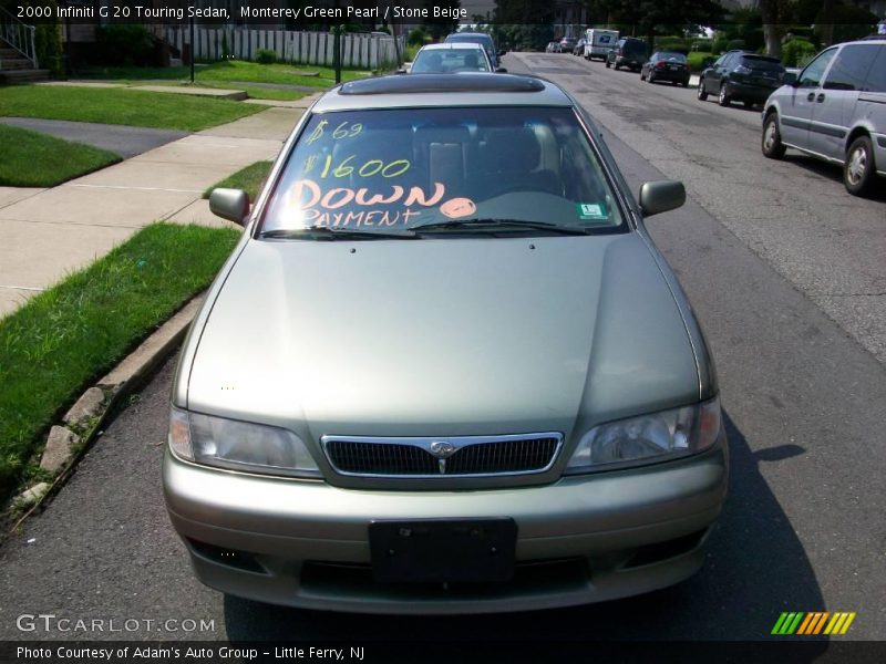 Monterey Green Pearl / Stone Beige 2000 Infiniti G 20 Touring Sedan