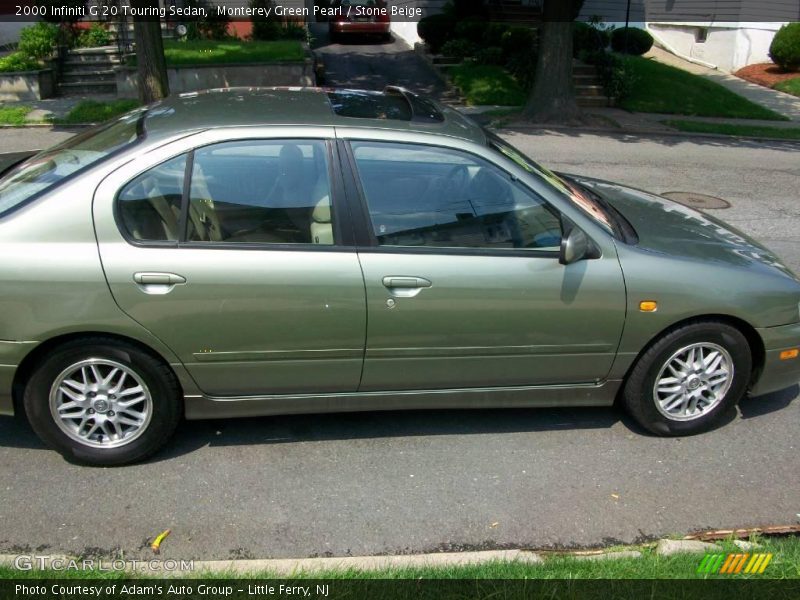 Monterey Green Pearl / Stone Beige 2000 Infiniti G 20 Touring Sedan