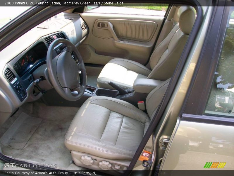 Monterey Green Pearl / Stone Beige 2000 Infiniti G 20 Touring Sedan