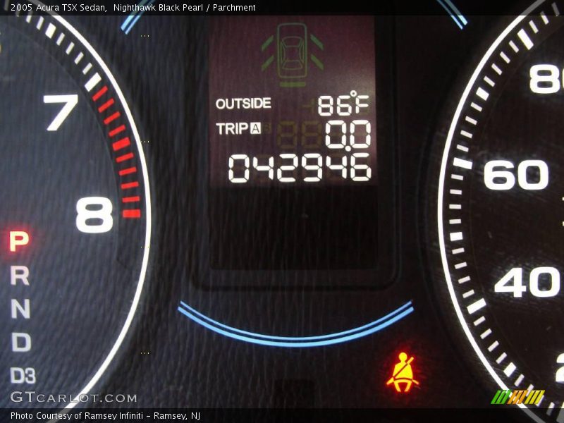 Nighthawk Black Pearl / Parchment 2005 Acura TSX Sedan