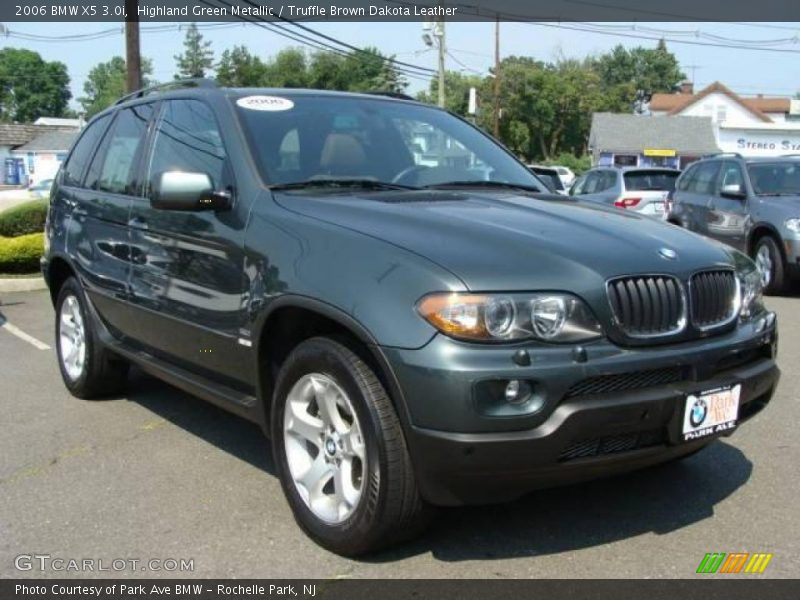 Highland Green Metallic / Truffle Brown Dakota Leather 2006 BMW X5 3.0i