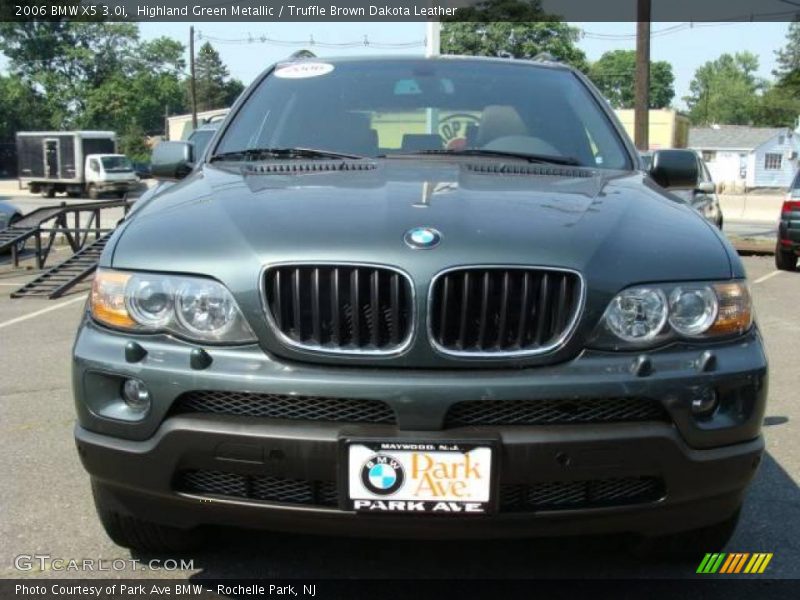 Highland Green Metallic / Truffle Brown Dakota Leather 2006 BMW X5 3.0i