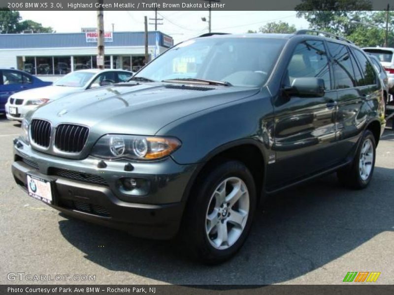 Highland Green Metallic / Truffle Brown Dakota Leather 2006 BMW X5 3.0i