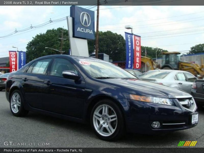 Royal Blue Pearl / Parchment 2008 Acura TL 3.2