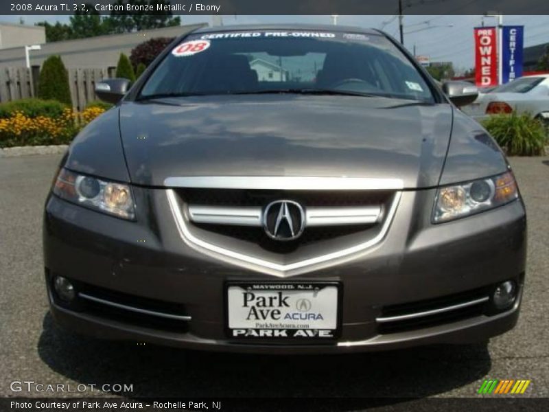 Carbon Bronze Metallic / Ebony 2008 Acura TL 3.2