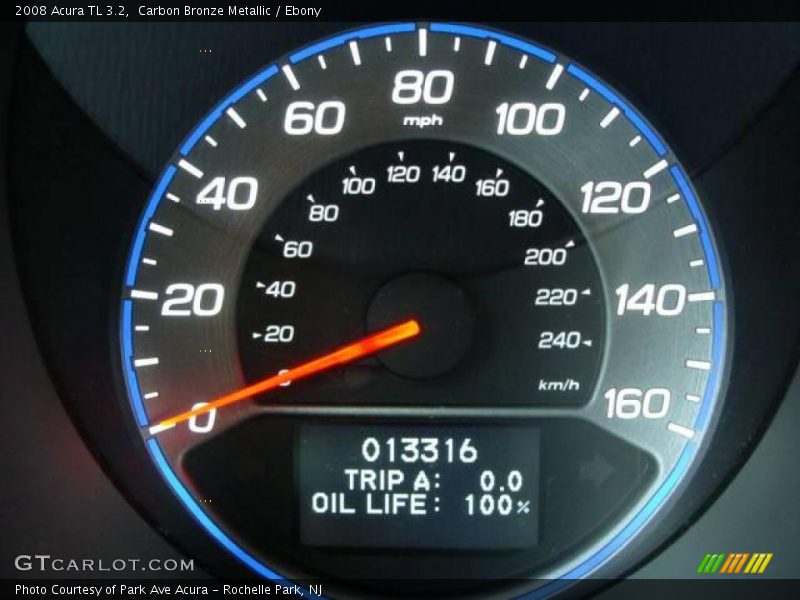 Carbon Bronze Metallic / Ebony 2008 Acura TL 3.2