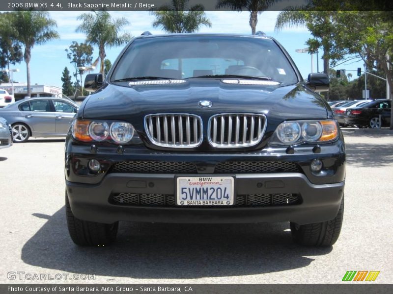 Black Sapphire Metallic / Beige 2006 BMW X5 4.4i