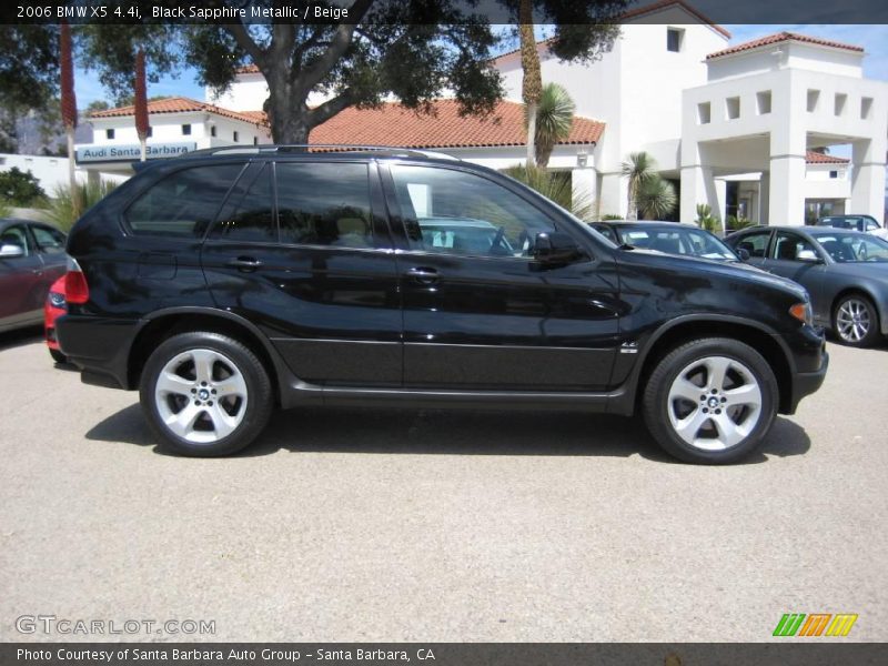 Black Sapphire Metallic / Beige 2006 BMW X5 4.4i