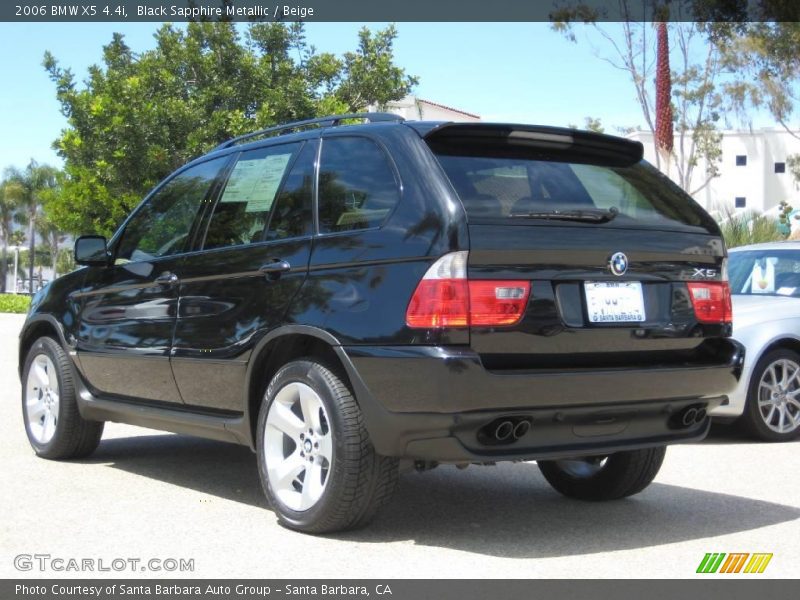 Black Sapphire Metallic / Beige 2006 BMW X5 4.4i
