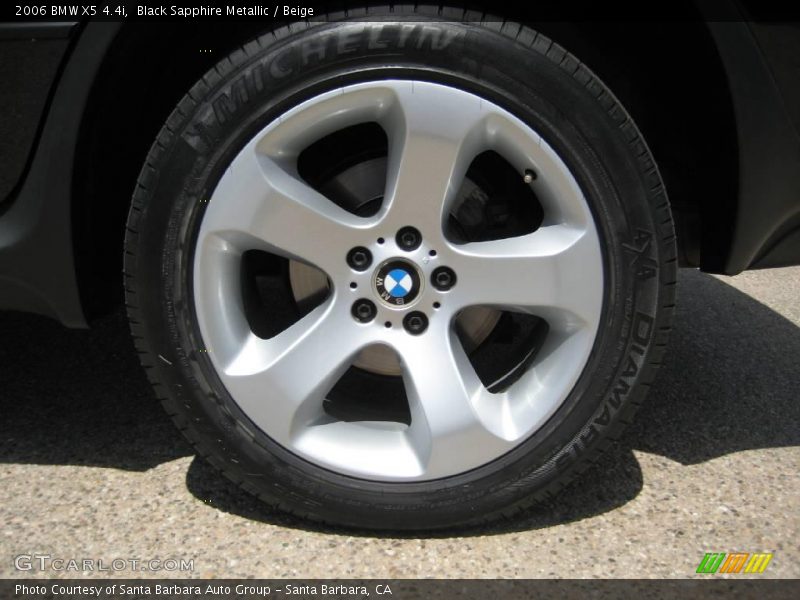 Black Sapphire Metallic / Beige 2006 BMW X5 4.4i