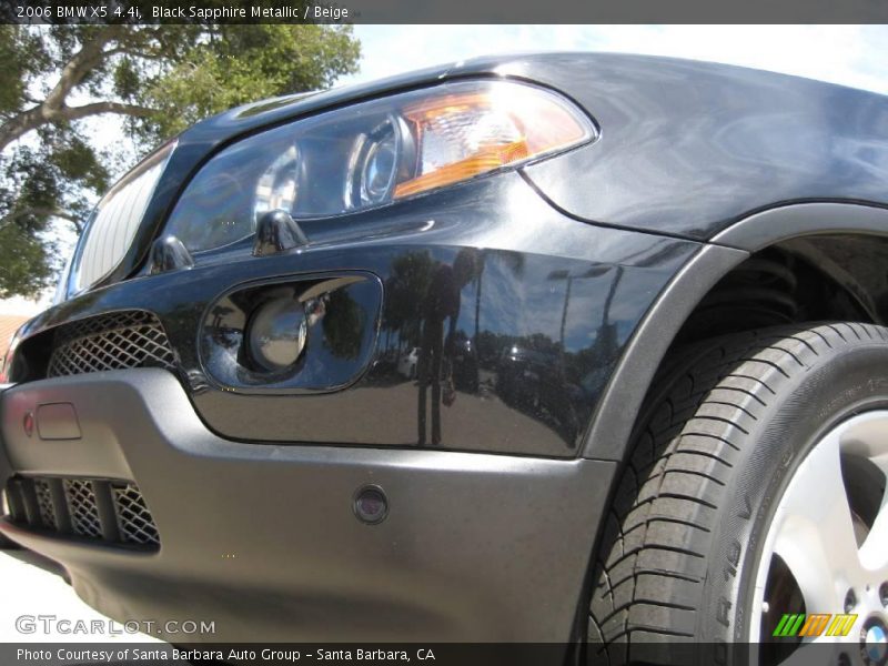 Black Sapphire Metallic / Beige 2006 BMW X5 4.4i