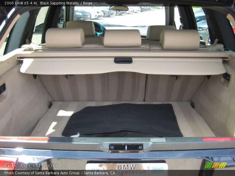 Black Sapphire Metallic / Beige 2006 BMW X5 4.4i