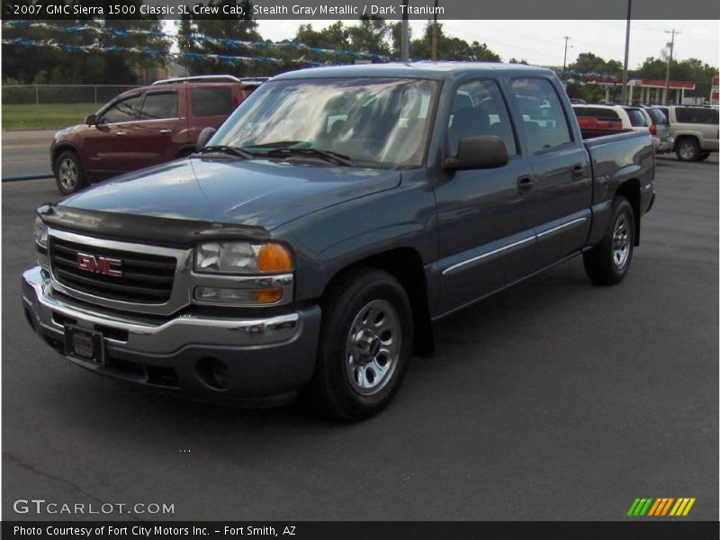 Stealth Gray Metallic / Dark Titanium 2007 GMC Sierra 1500 Classic SL Crew Cab