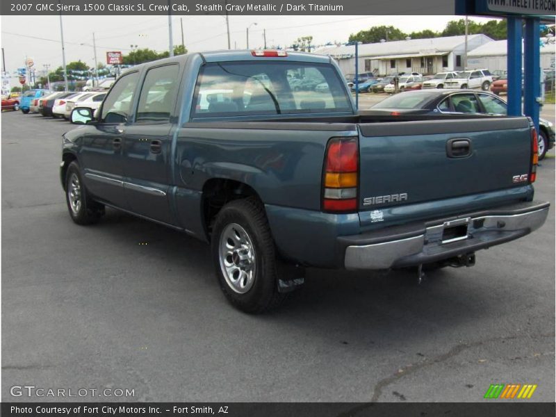 Stealth Gray Metallic / Dark Titanium 2007 GMC Sierra 1500 Classic SL Crew Cab
