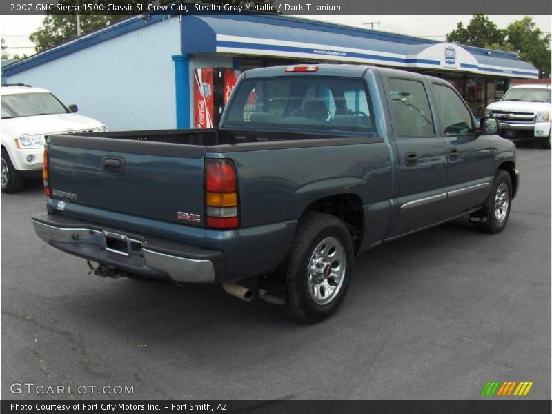 Stealth Gray Metallic / Dark Titanium 2007 GMC Sierra 1500 Classic SL Crew Cab