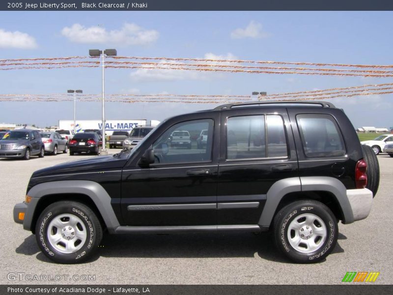 Black Clearcoat / Khaki 2005 Jeep Liberty Sport