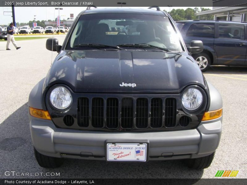 Black Clearcoat / Khaki 2005 Jeep Liberty Sport