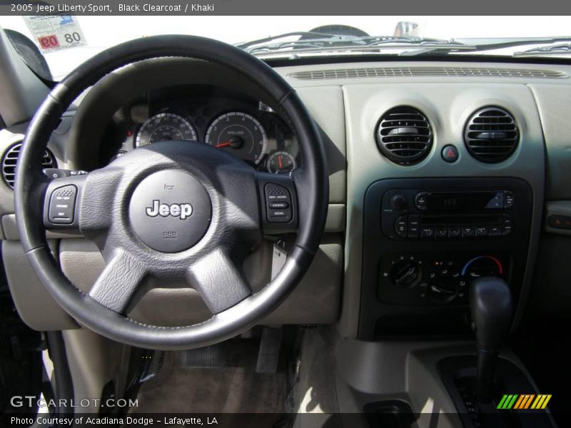 Black Clearcoat / Khaki 2005 Jeep Liberty Sport