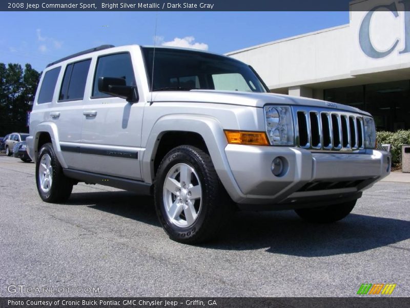 Bright Silver Metallic / Dark Slate Gray 2008 Jeep Commander Sport