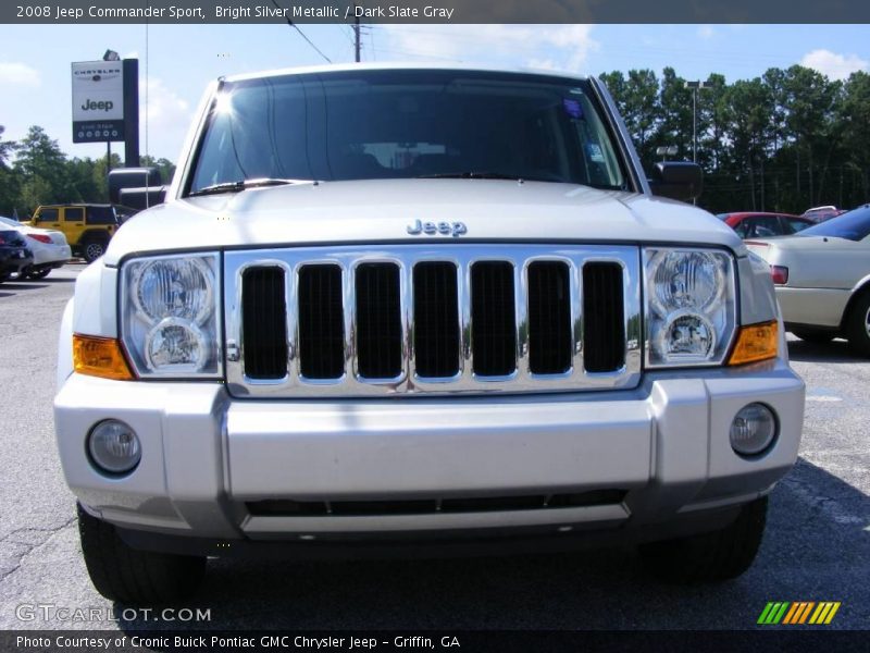 Bright Silver Metallic / Dark Slate Gray 2008 Jeep Commander Sport