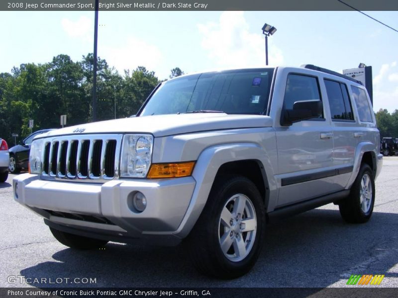 Bright Silver Metallic / Dark Slate Gray 2008 Jeep Commander Sport
