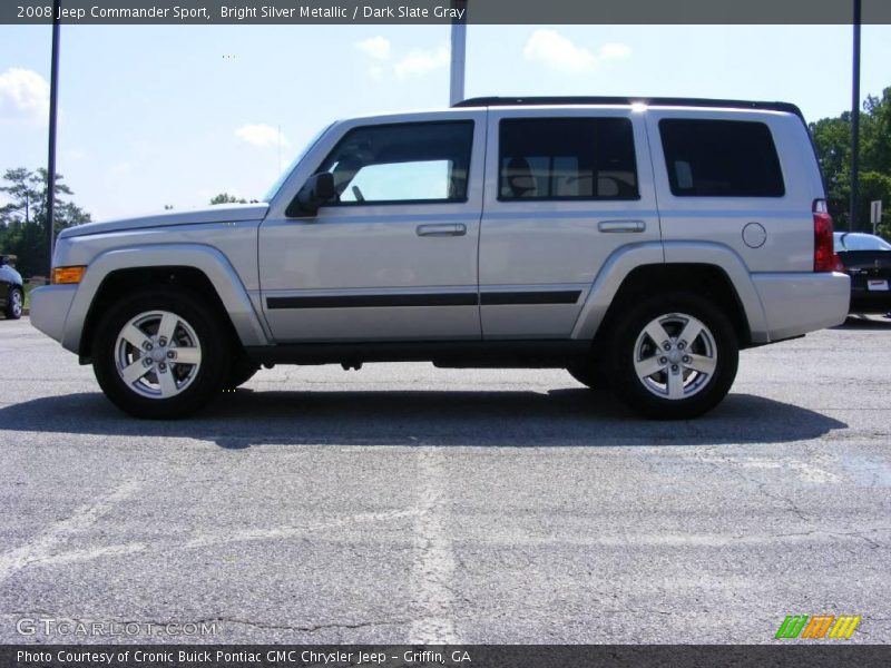 Bright Silver Metallic / Dark Slate Gray 2008 Jeep Commander Sport