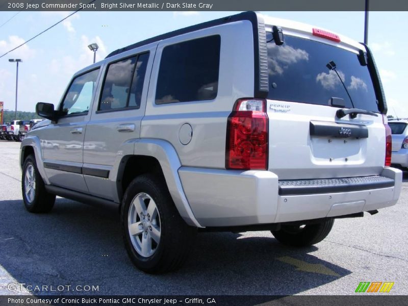 Bright Silver Metallic / Dark Slate Gray 2008 Jeep Commander Sport