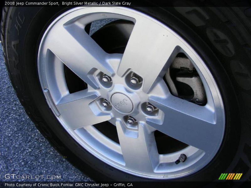 Bright Silver Metallic / Dark Slate Gray 2008 Jeep Commander Sport