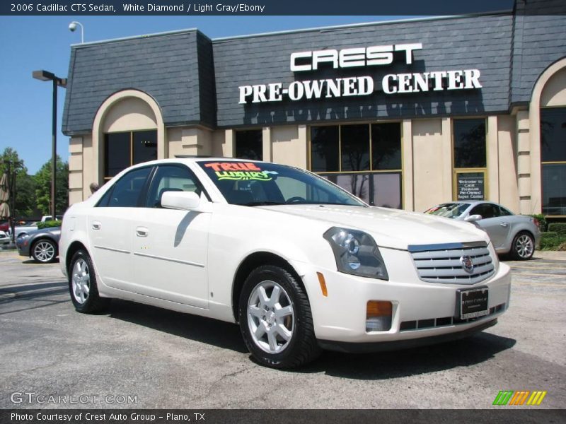 White Diamond / Light Gray/Ebony 2006 Cadillac CTS Sedan