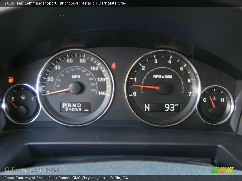 Bright Silver Metallic / Dark Slate Gray 2008 Jeep Commander Sport