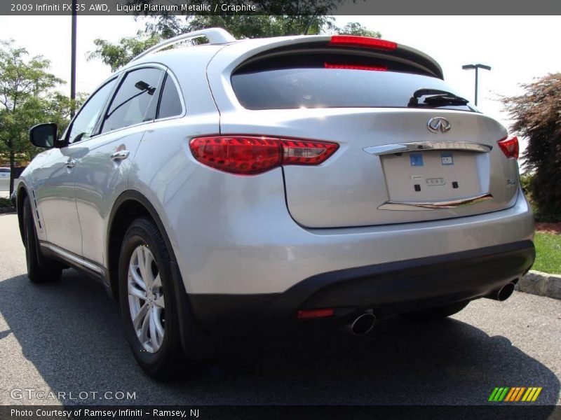 Liquid Platinum Metallic / Graphite 2009 Infiniti FX 35 AWD